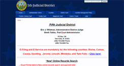 Desktop Screenshot of 5thjudicialdistrict.com