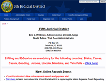 Tablet Screenshot of 5thjudicialdistrict.com